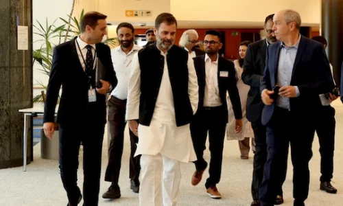راہل گاندھی کی بند کمرے میں یورپی ارکانِ پارلیمنٹ سے ملاقات — منی پور کی صورتحال پر اظہارِ تشویش